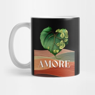 Love Nature No. 5: Valentine's Day Amore on a Dark Background Mug